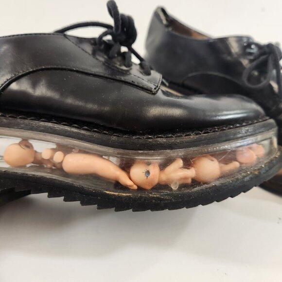 Jeffrey Campbell Platform Oxford Baby Doll Shoes Size 6.5 RARE - Picture 3 of 16